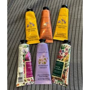 Lot Of 6 Crabtree & Evelyn Moisturizing Therapy Fig Fresia Violet 0.9oz 25g NEW